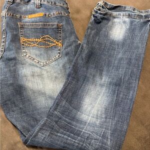 Cowgirl Tuff Blue Straight Jeans